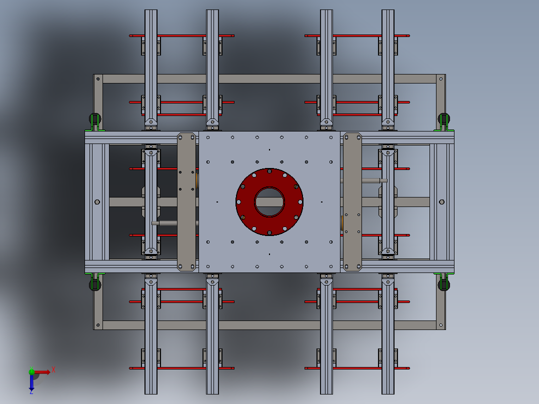 QH077Q大孔砖夹具俯视图