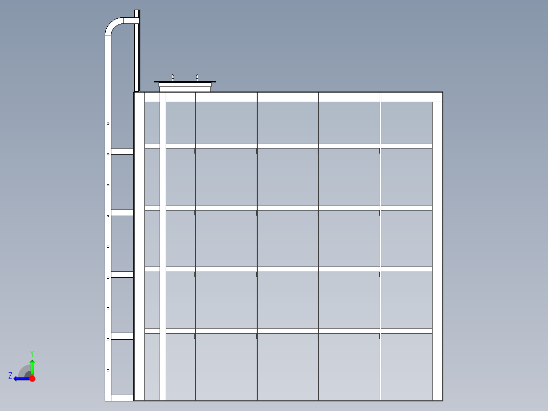 除盐水箱右视图