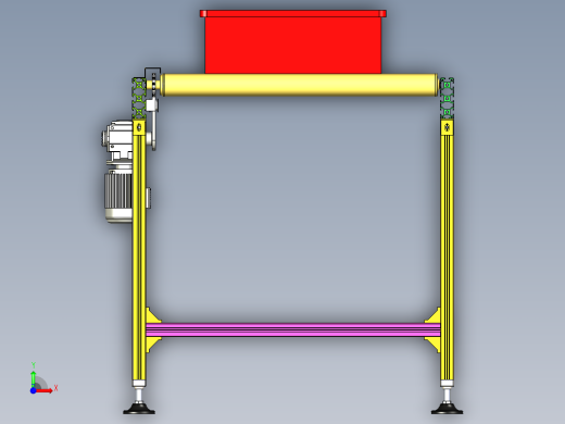 输送带送料设计前视缩略图