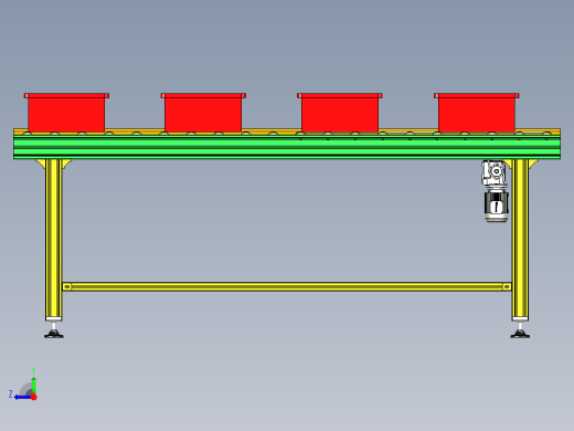 输送带送料设计右视缩略图