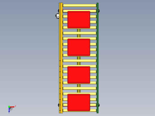 输送带送料设计俯视缩略图