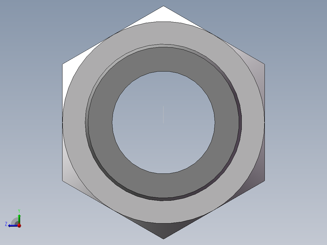 英制锥管螺纹直接头、1DT-52-20SP右视图