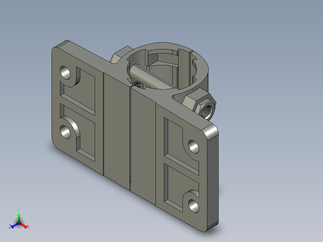 43侧装式底座.STEP正等轴测图