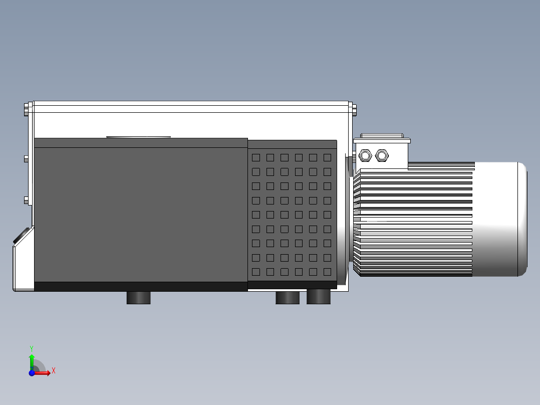 泵、水泵、SV300旋片真空泵(莱宝)前视图