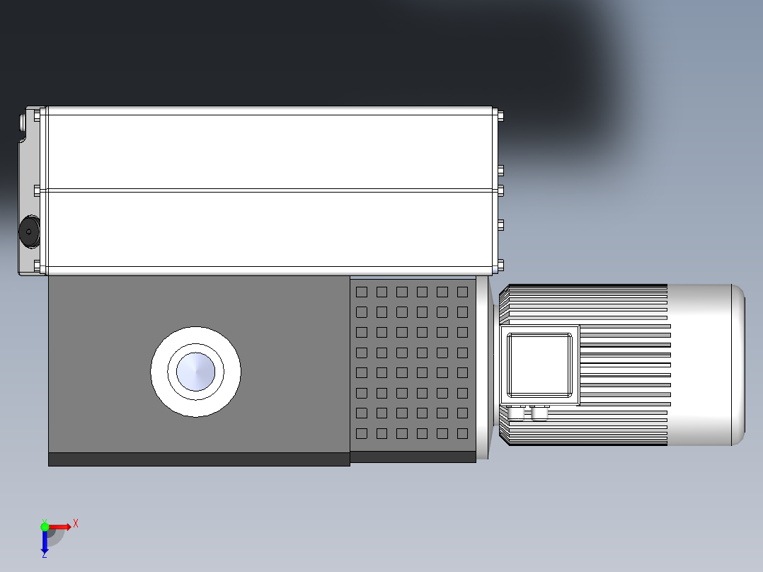 泵、水泵、SV300旋片真空泵(莱宝)俯视图