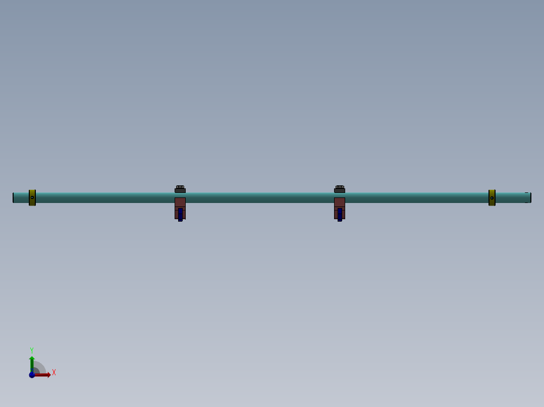 液压缸特殊定制订单前视图