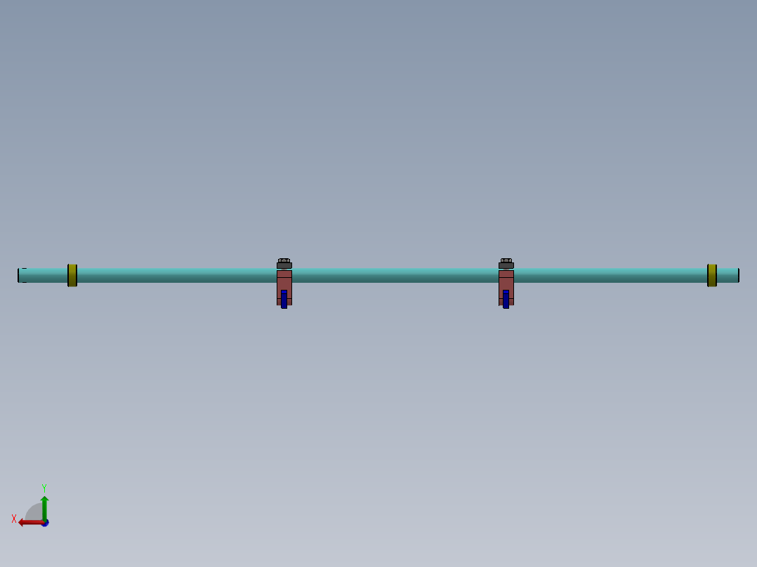 液压缸特殊定制订单后视图