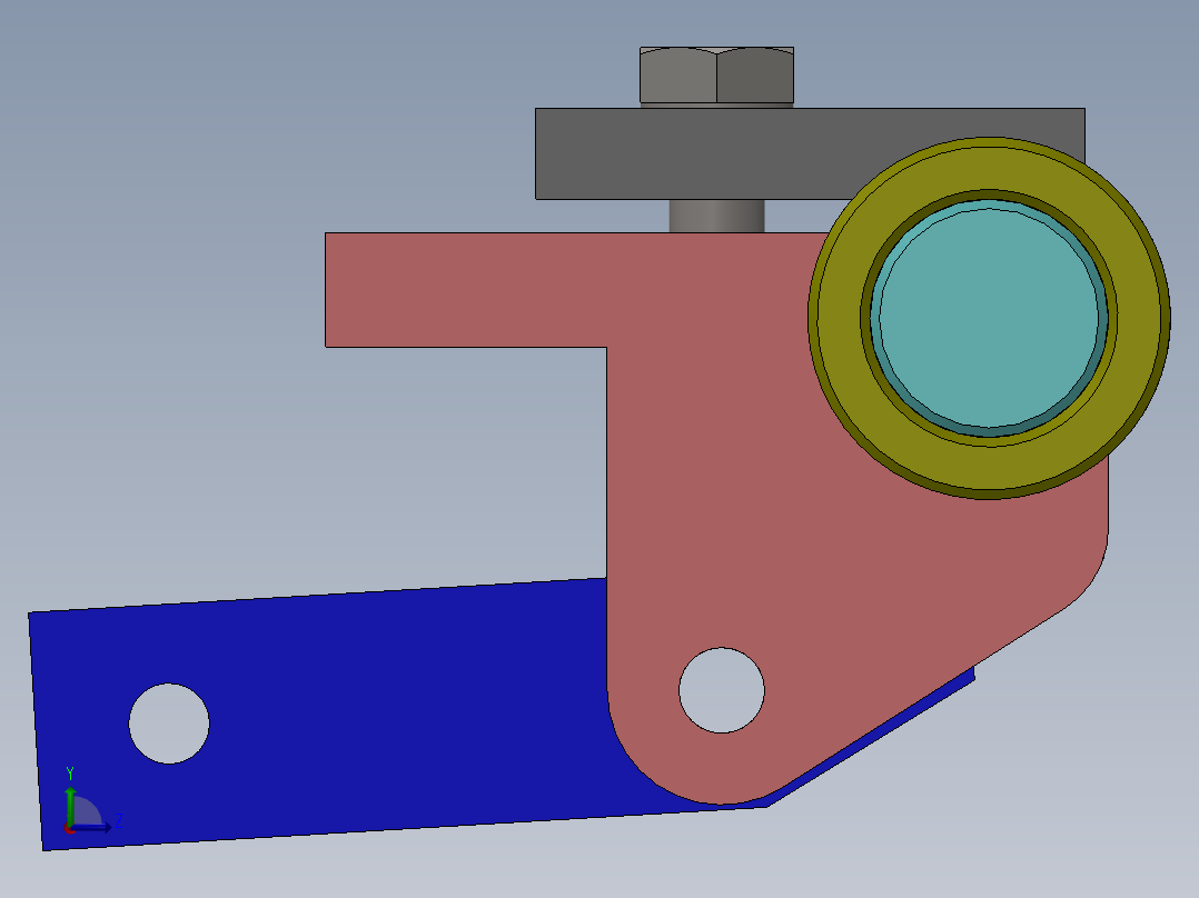 液压缸特殊定制订单左视图