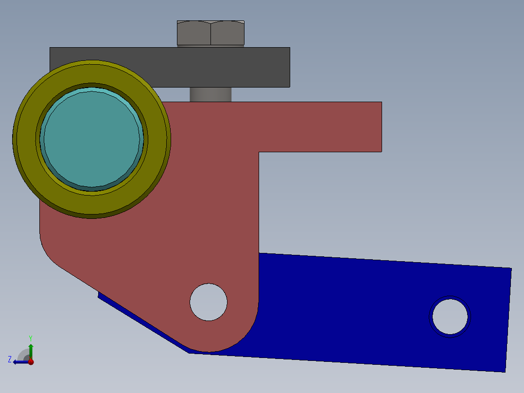 液压缸特殊定制订单右视图