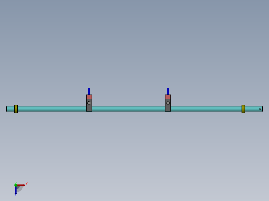 液压缸特殊定制订单俯视图