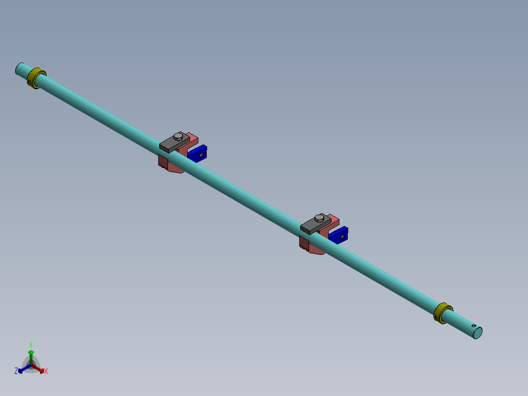 液压缸特殊定制订单正等轴测图