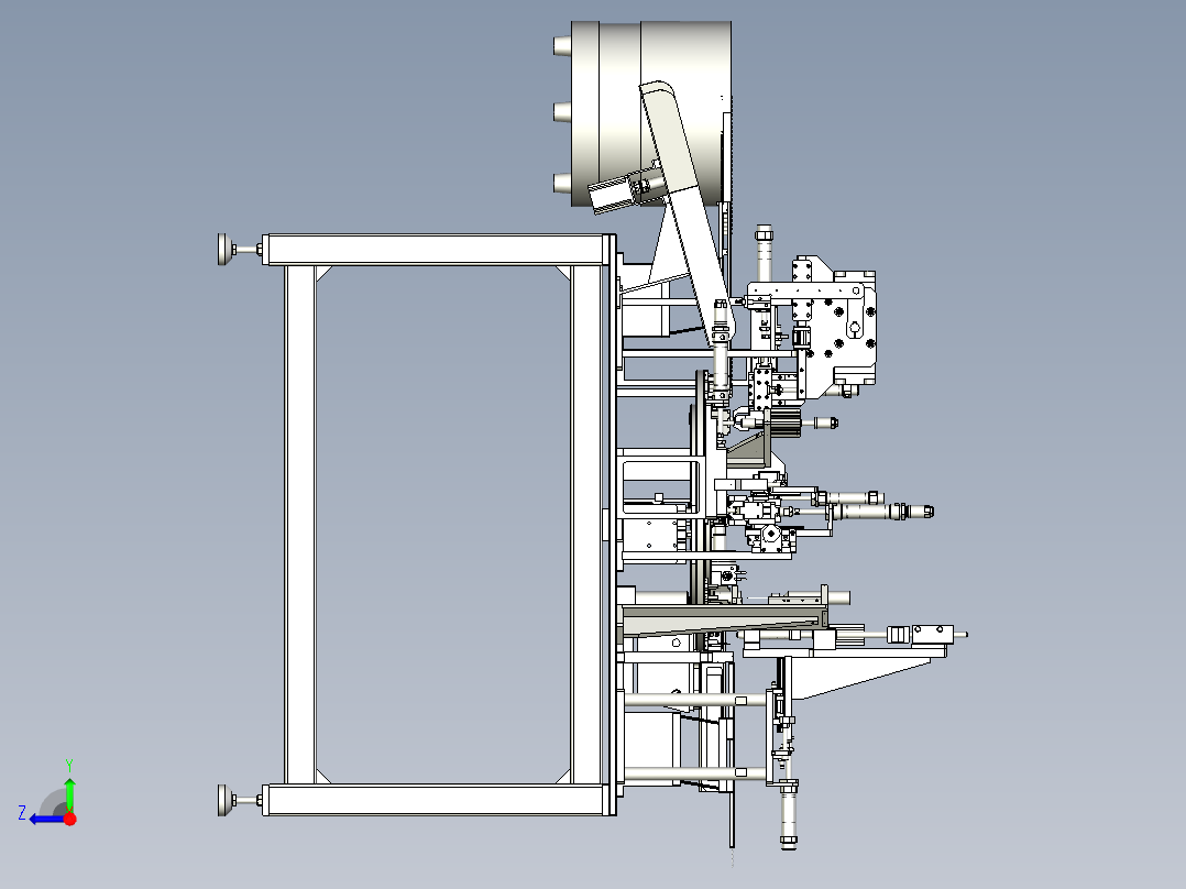 翻转组装机右视图
