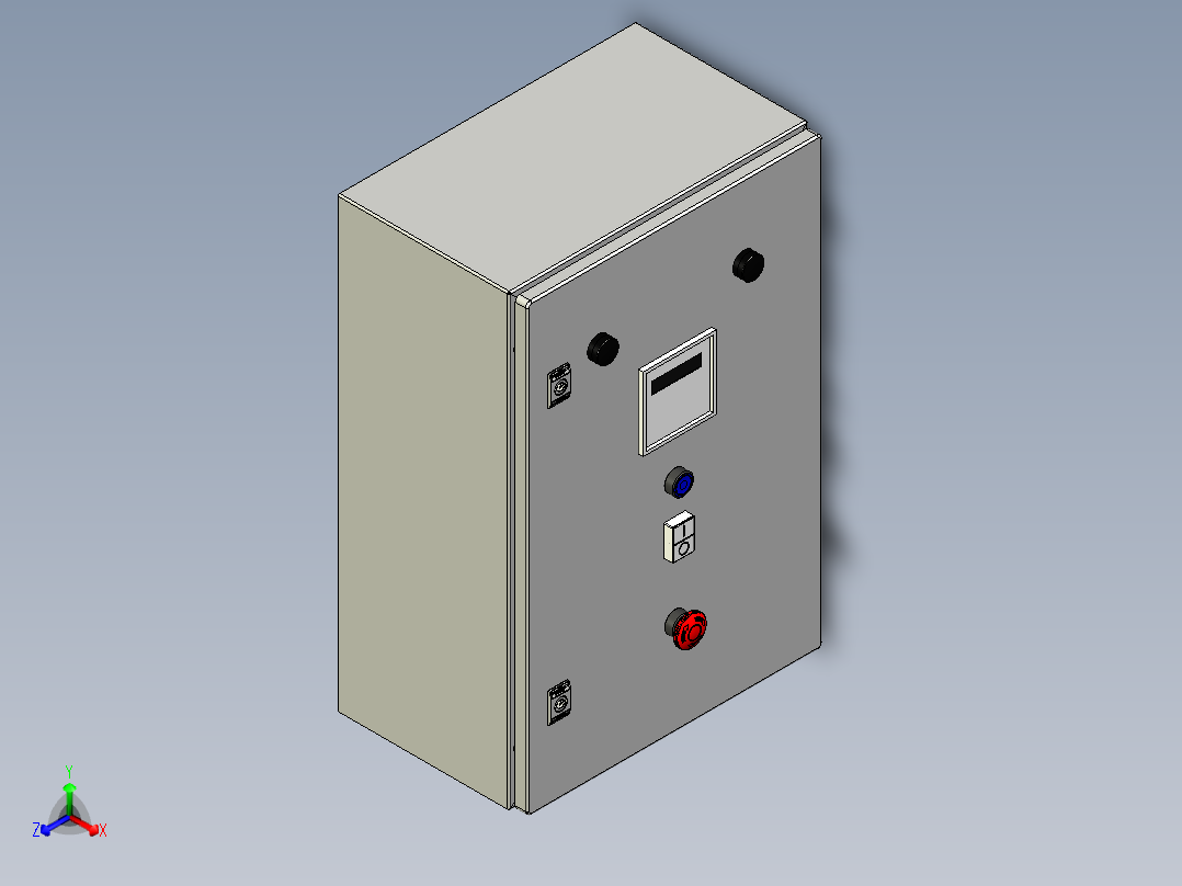 非标配电柜设计模型图
