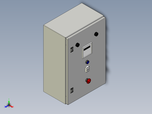非标配电柜设计模型图