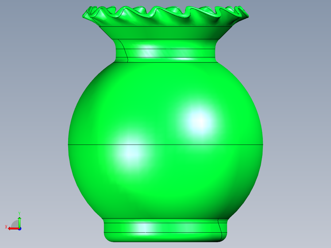 精美创意花瓶后视图