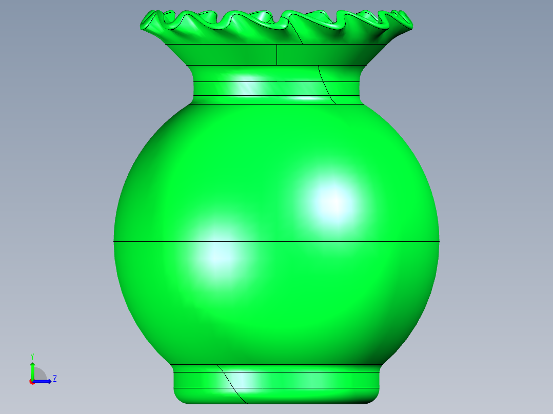 精美创意花瓶左视图