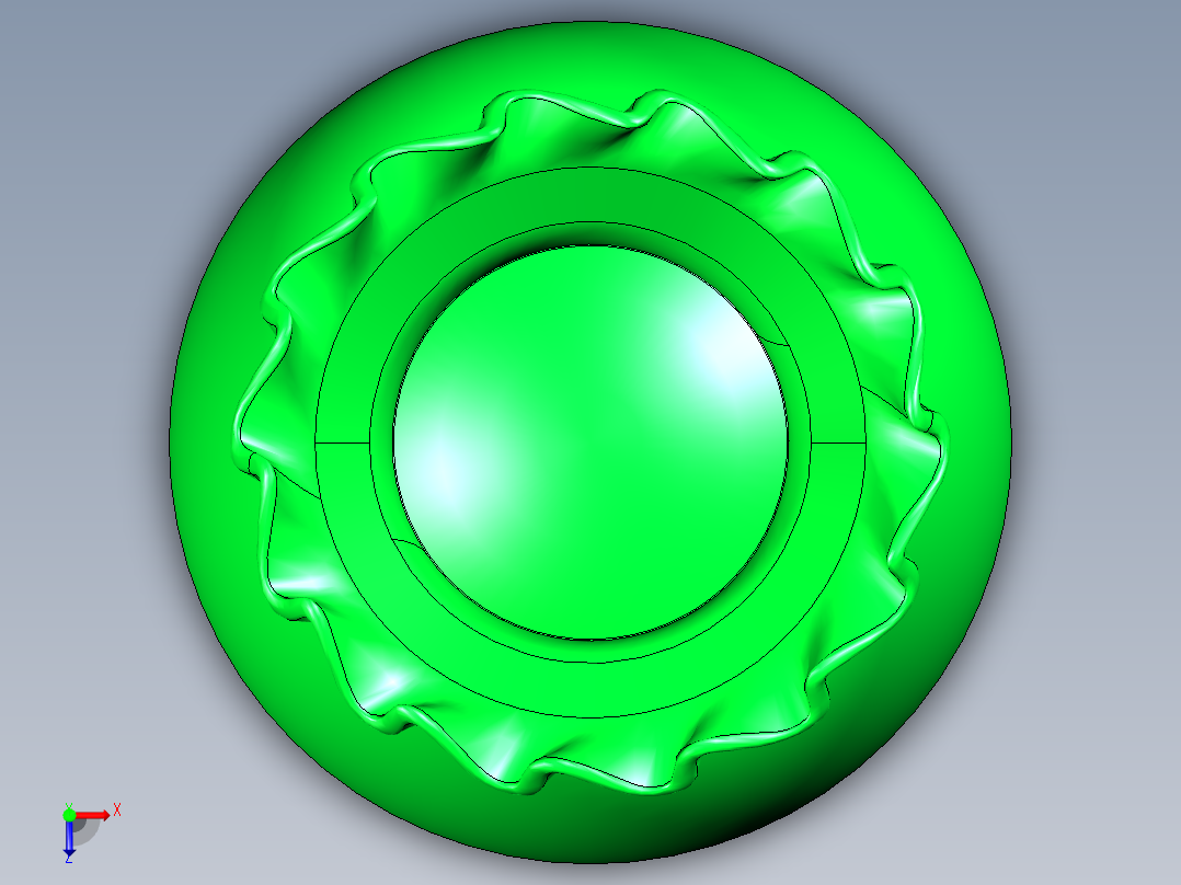 精美创意花瓶俯视图