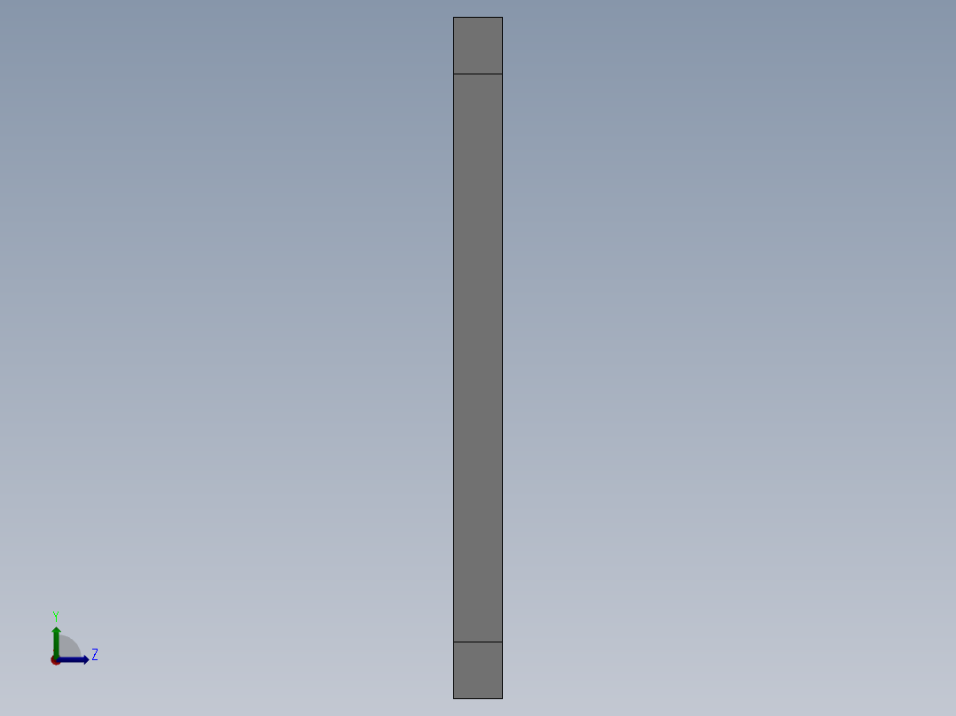 阳台围栏左视图