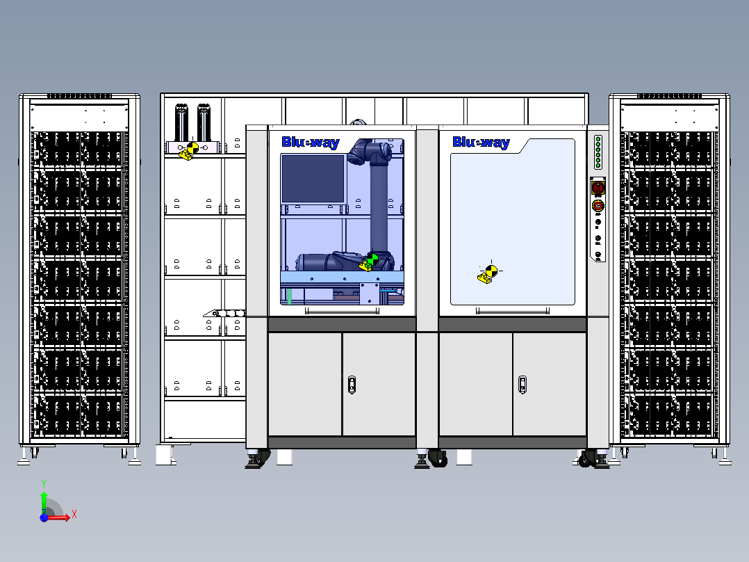 割草机模组自动充电设备  sw24前视图