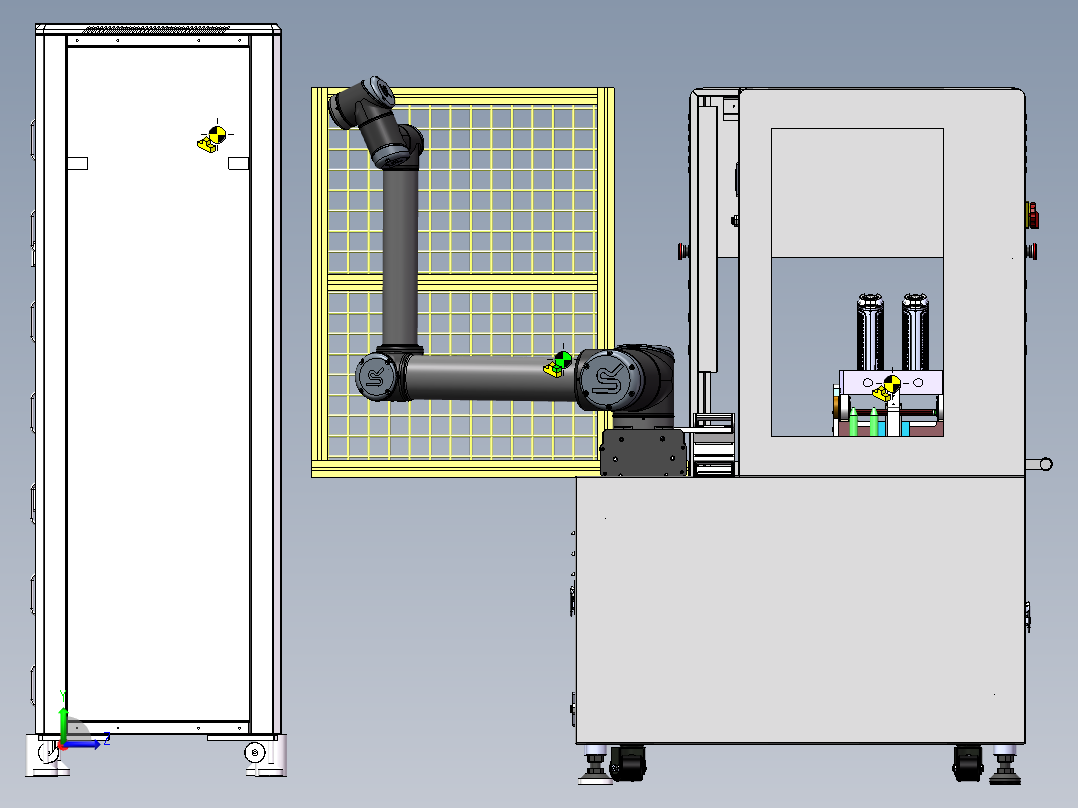 割草机模组自动充电设备  sw24左视图