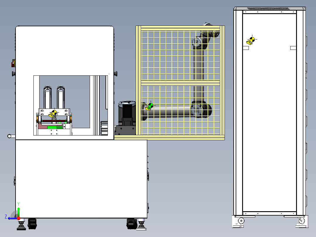 割草机模组自动充电设备  sw24右视图