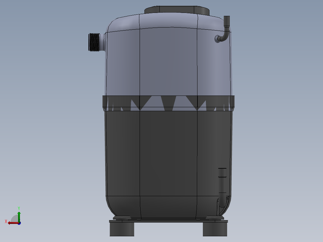 TECUMSEH AJ制冷压缩机后视图