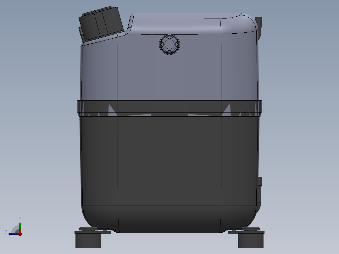 TECUMSEH AJ制冷压缩机右视图