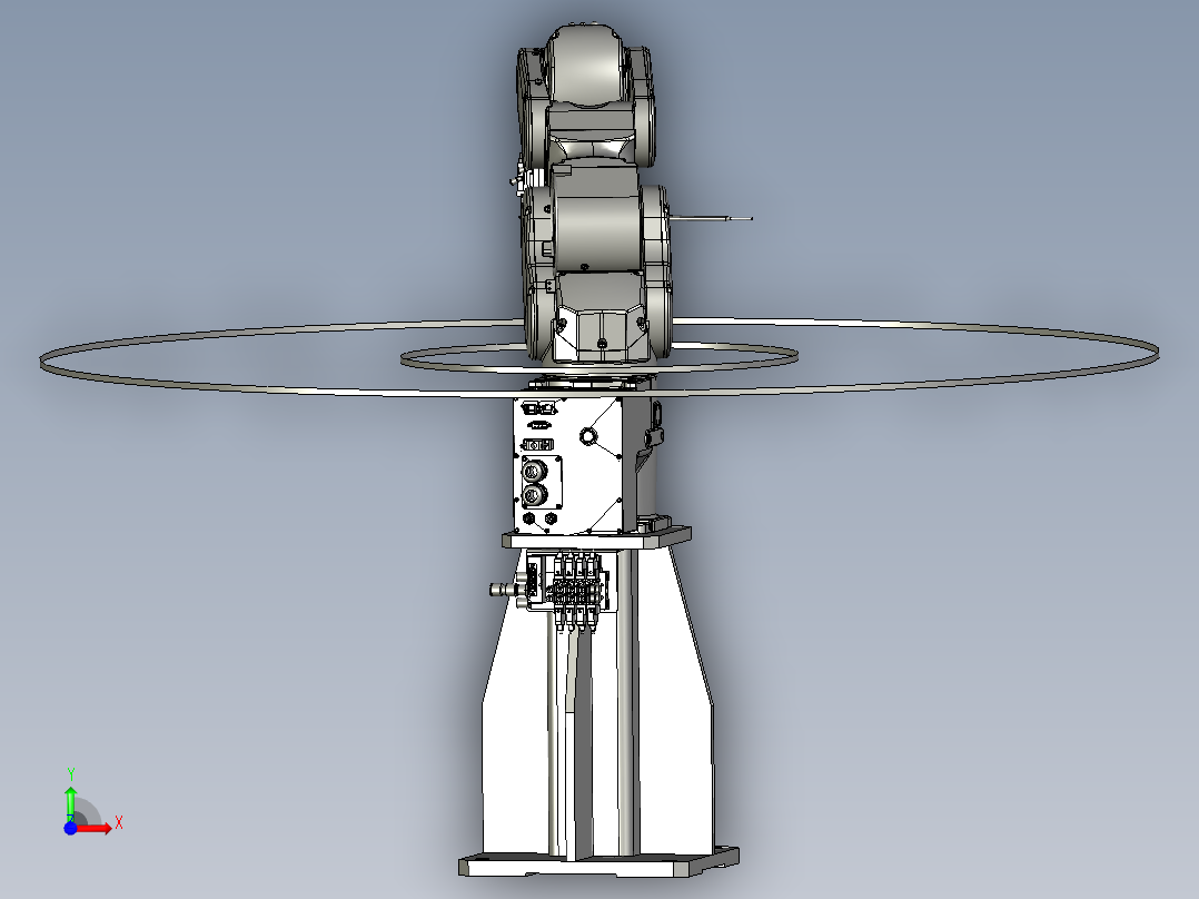 机械手下料模组前视图