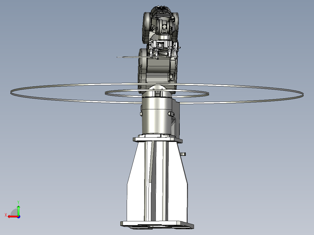 机械手下料模组后视图