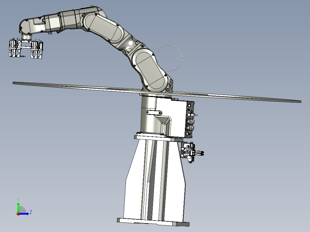 机械手下料模组左视图