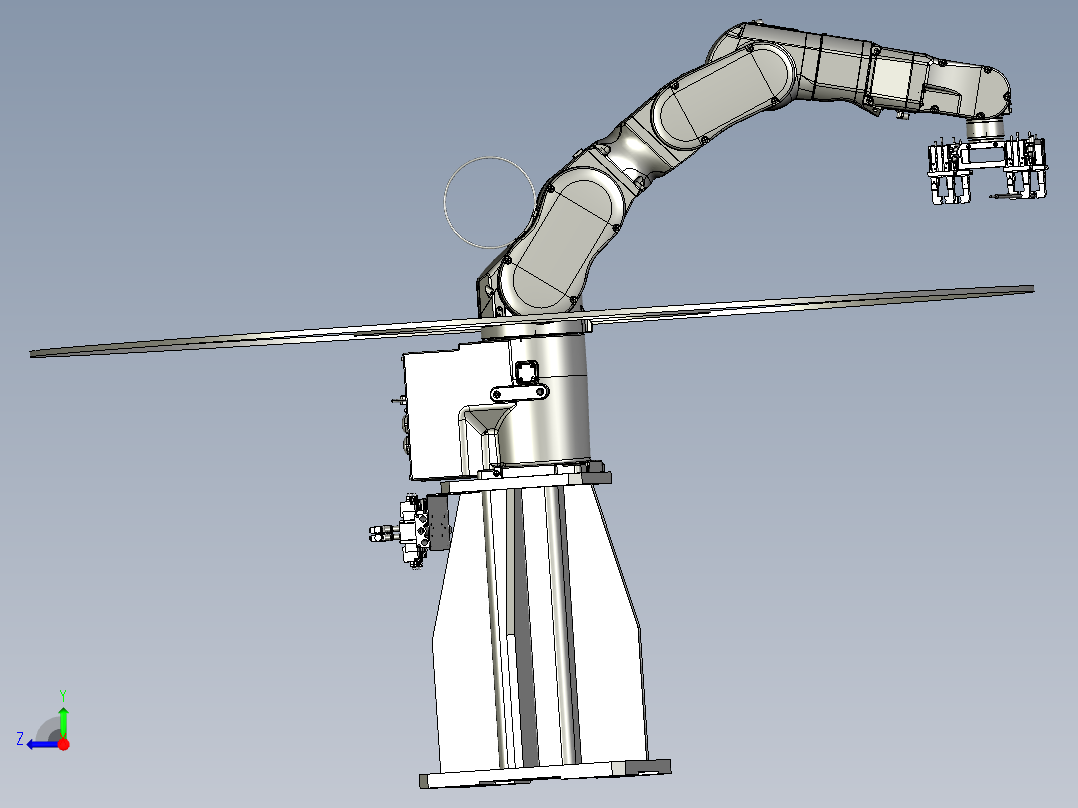 机械手下料模组右视图