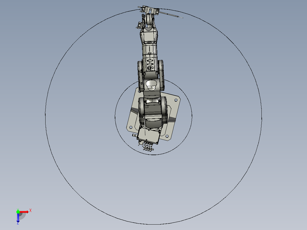 机械手下料模组俯视图