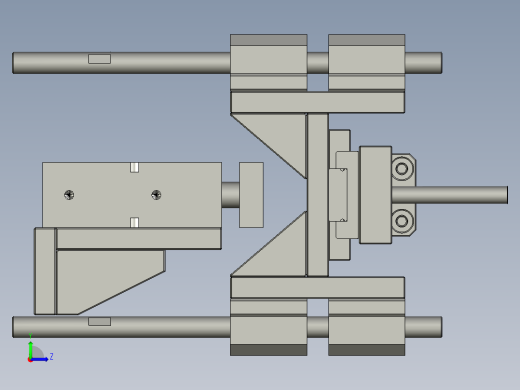 充电宝内部锂电池自动焊接设备设计-02送夹料机构-V1左视缩略图