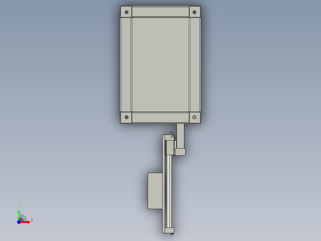 金属轴承自动上料总成前视图