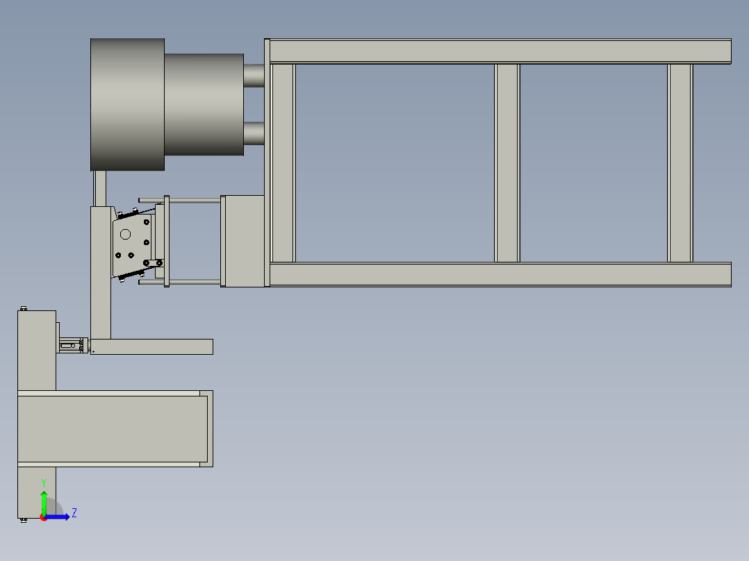 金属轴承自动上料总成左视图