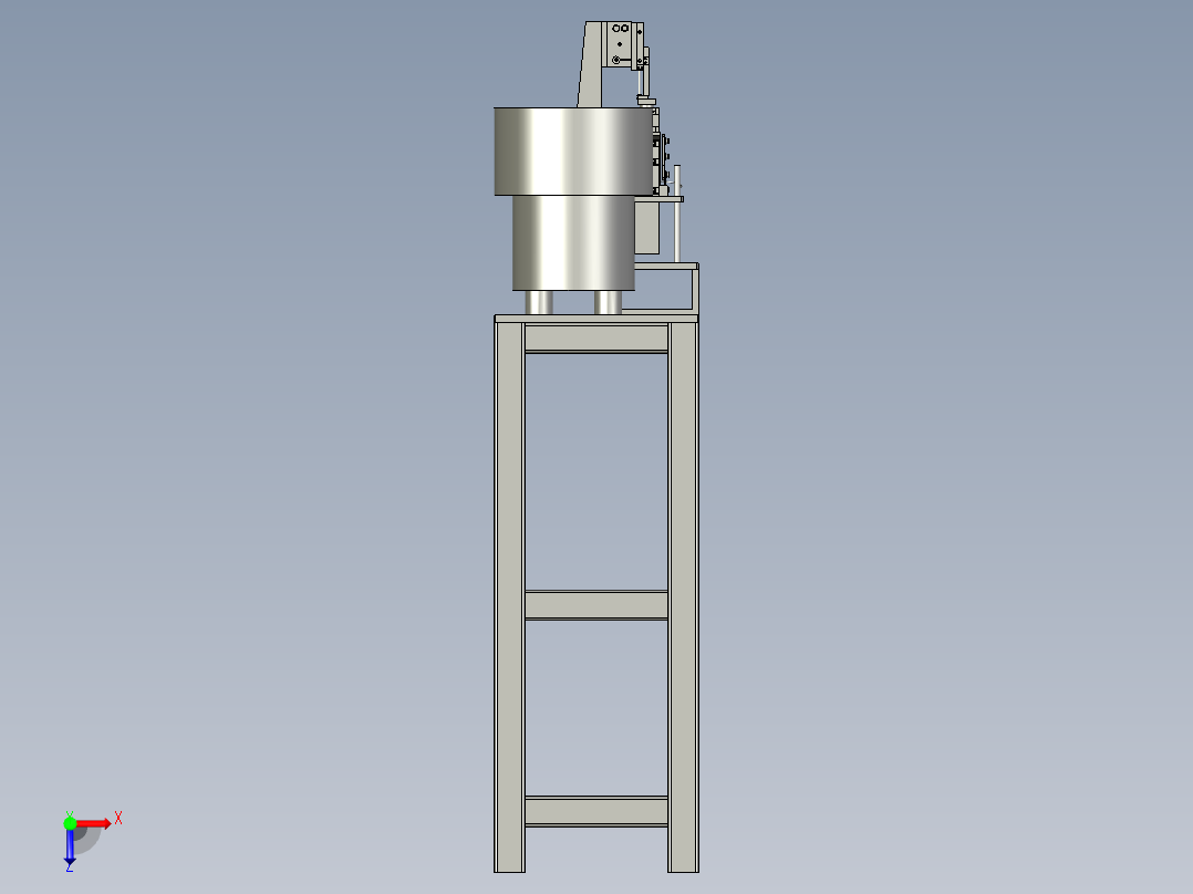 金属轴承自动上料总成俯视图
