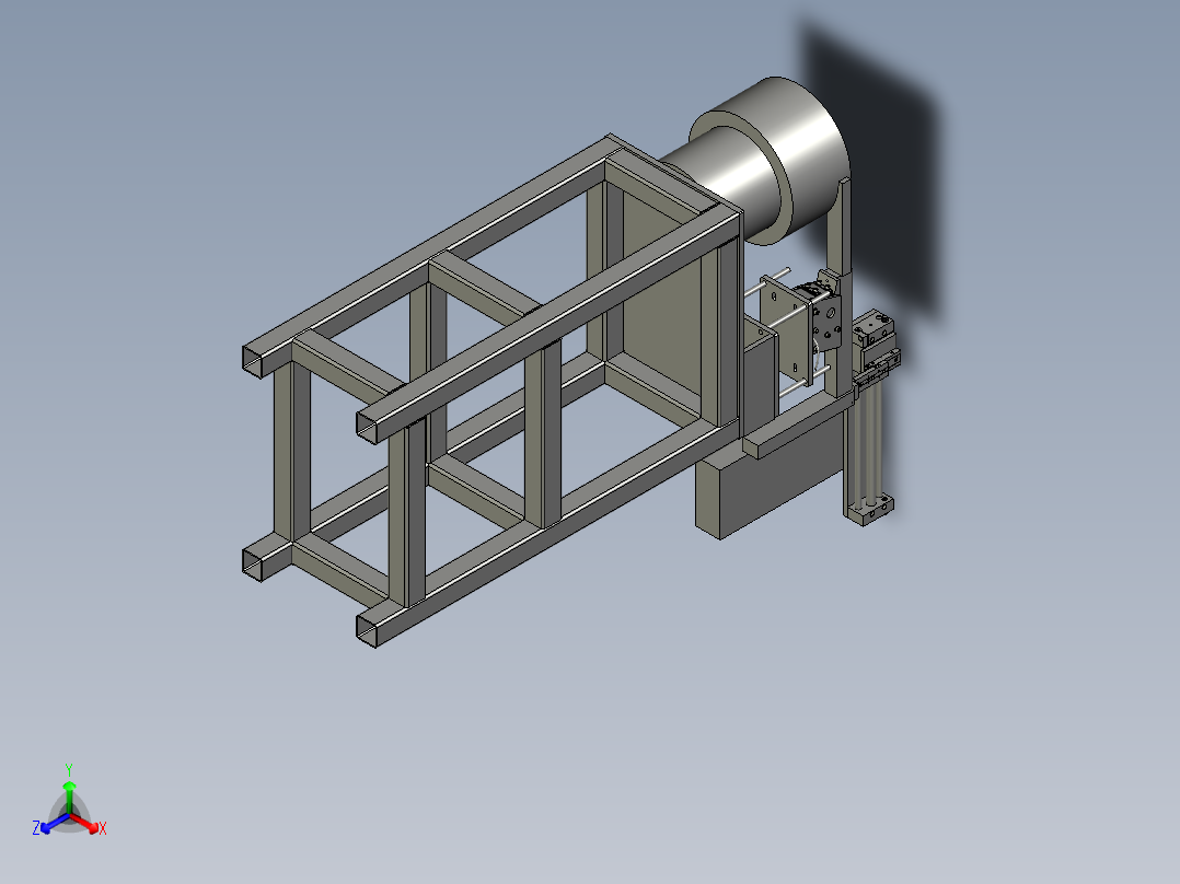 金属轴承自动上料总成正等轴测图