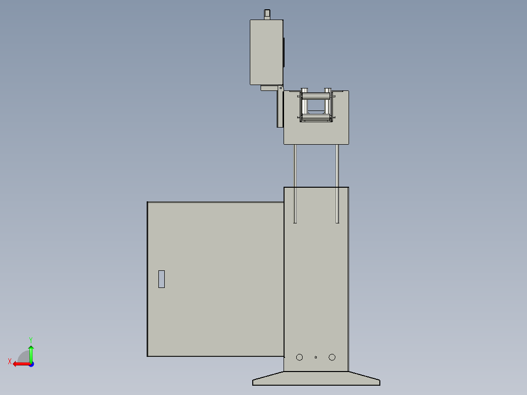 检查电缆绝缘层的火花机后视图