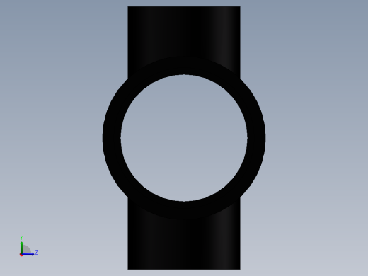 异径四通(Reducer Cross)左视缩略图