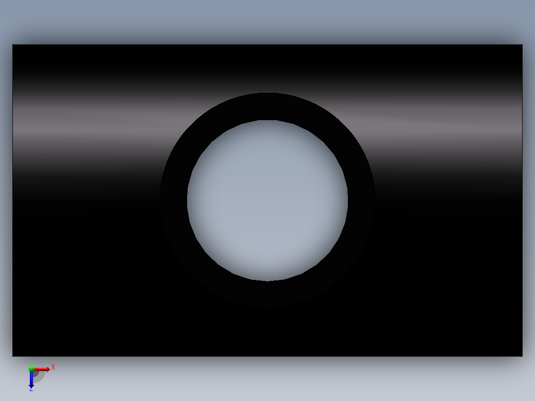 异径四通(Reducer Cross)俯视图