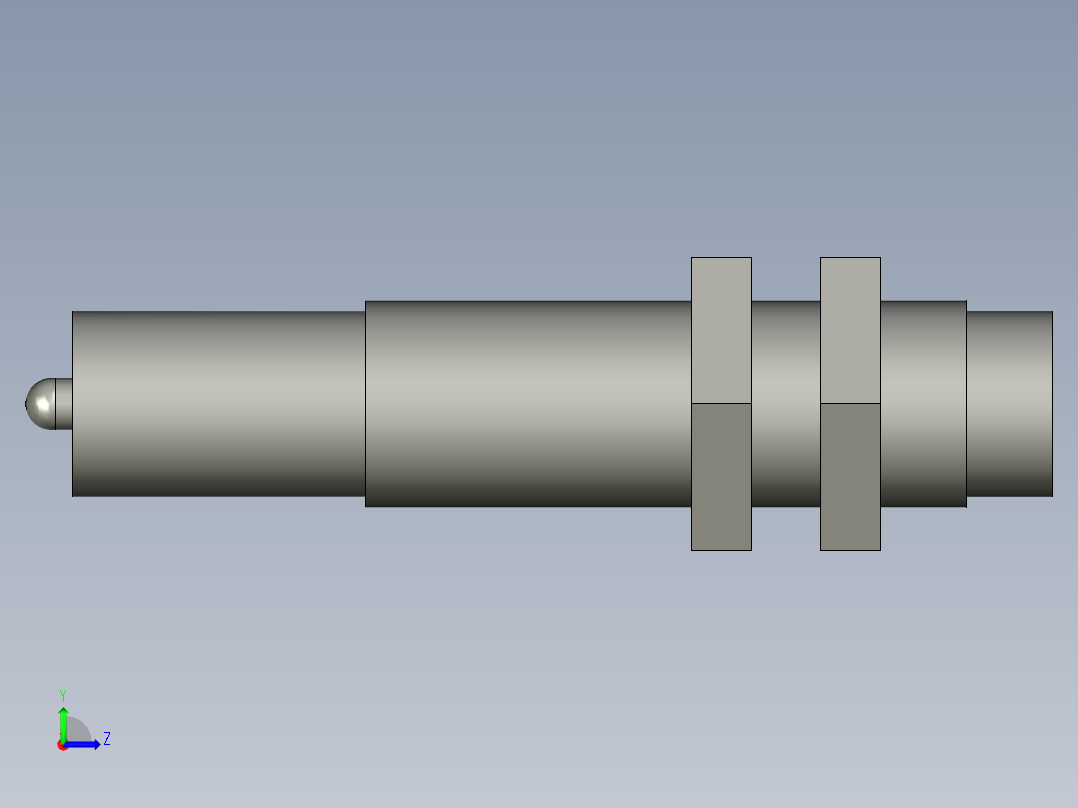 传感器金属JorderYJDJ1(LJA12M-5N1)左视图