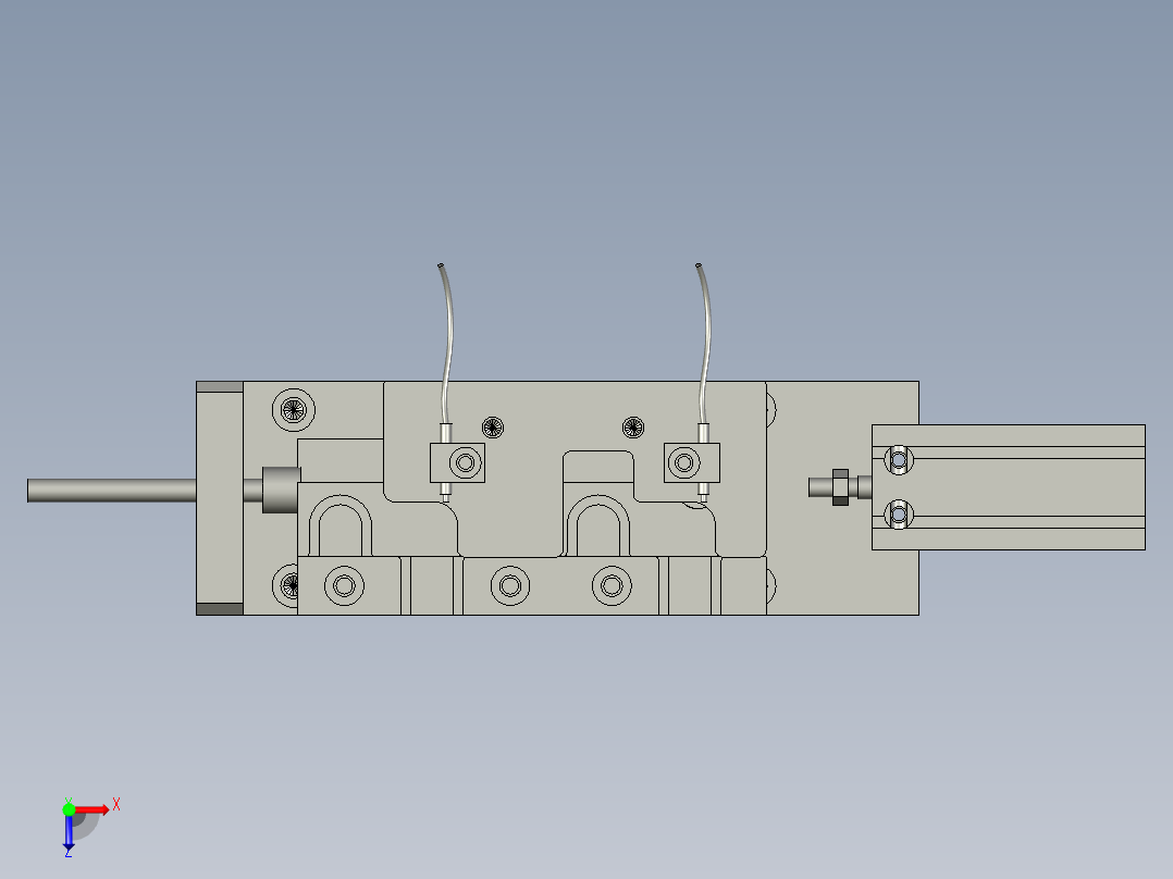 连接盖分料机构俯视图