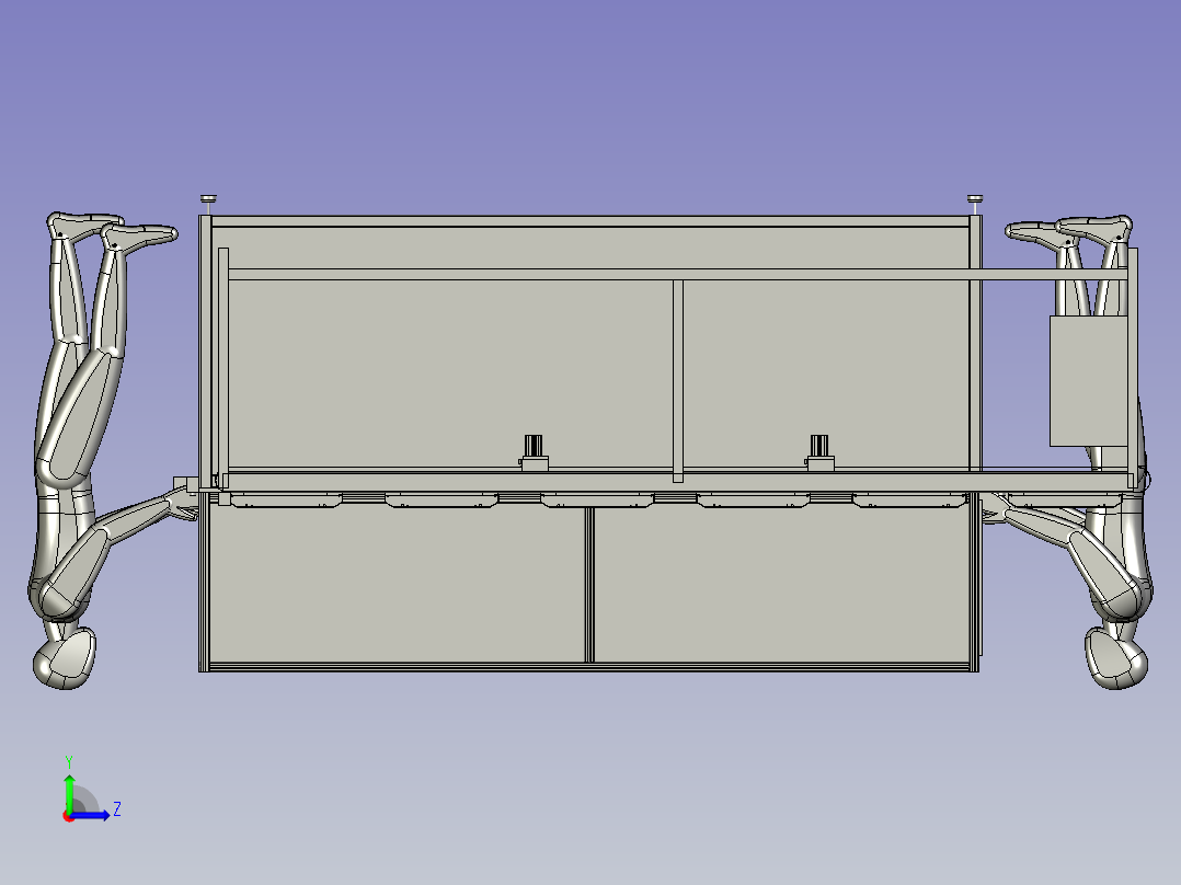 自动LED灯框电阻焊接总成左视图