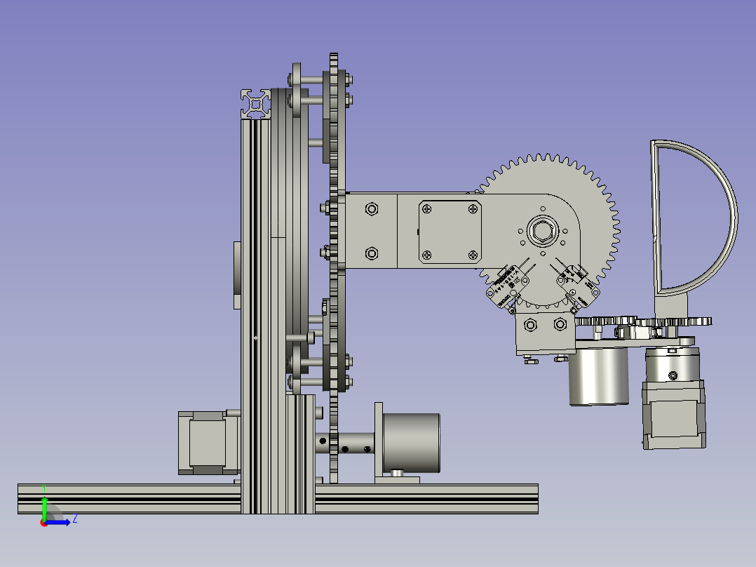 可移动式腕部康复机器人左视图