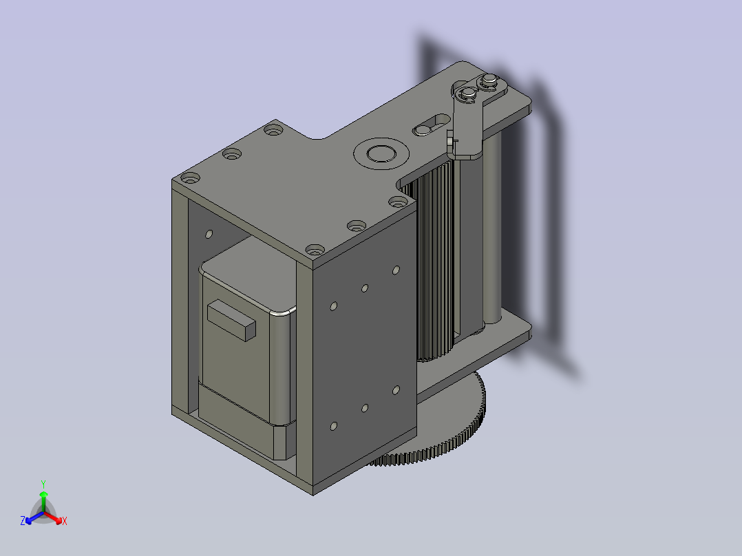 Mylar牵引机构-2主视图