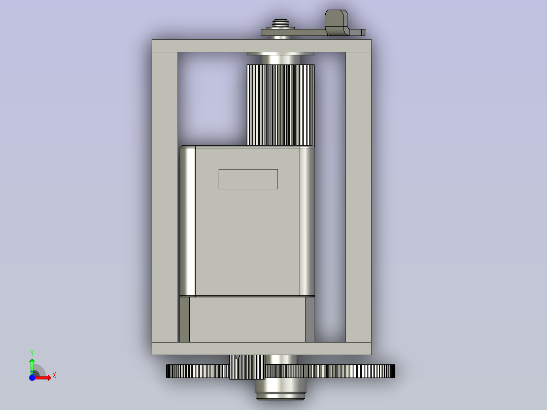 Mylar牵引机构-2前视图
