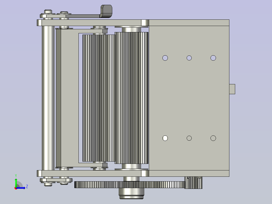 Mylar牵引机构-2左视图
