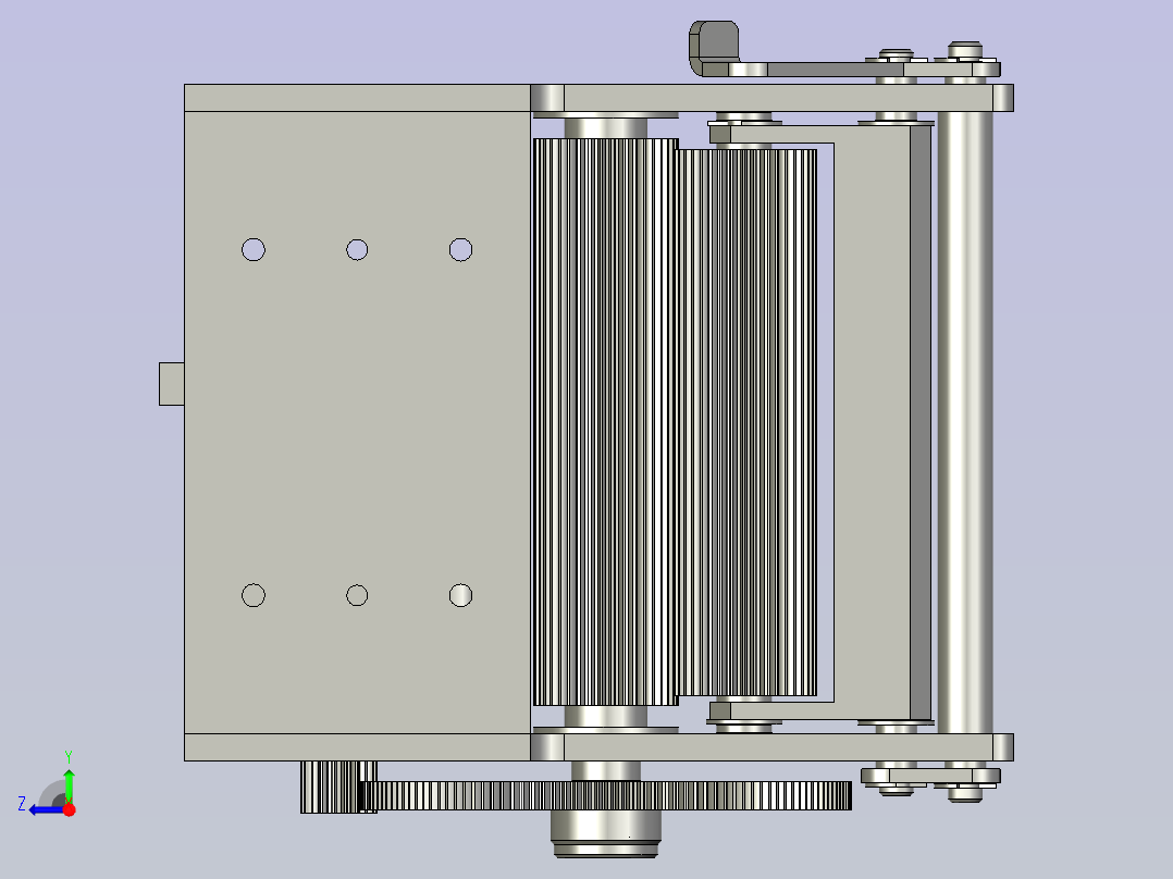 Mylar牵引机构-2右视图