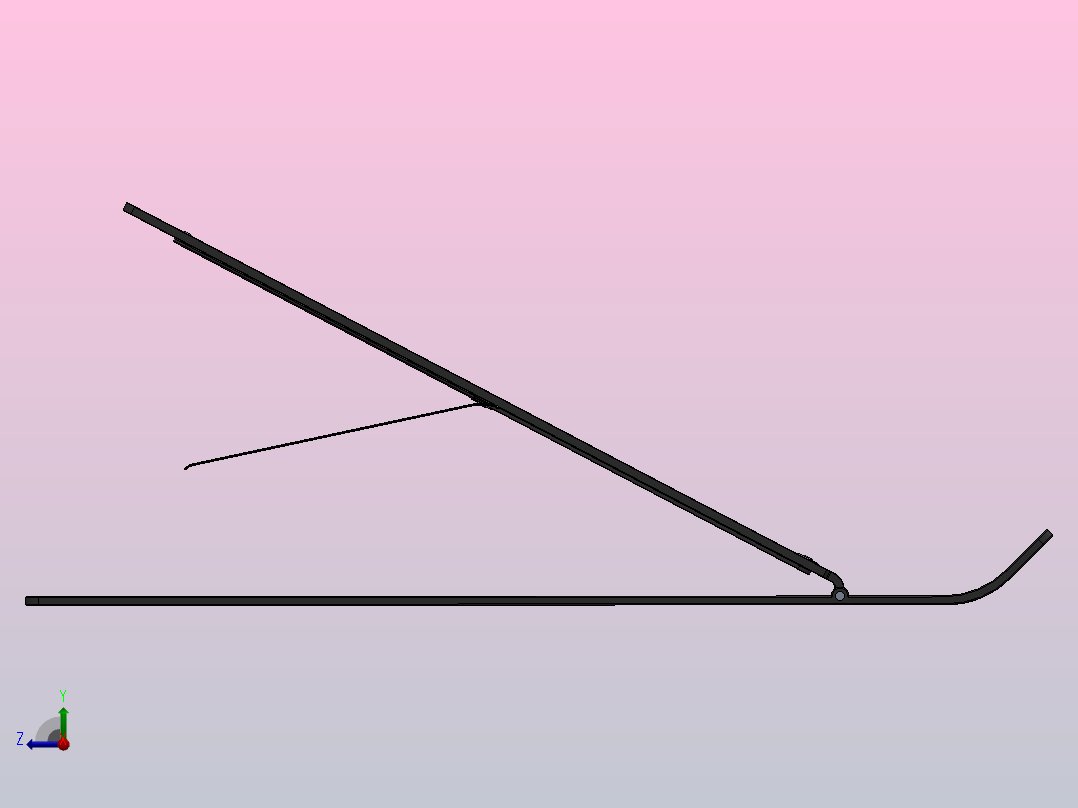 笔记本电脑支架802右视图