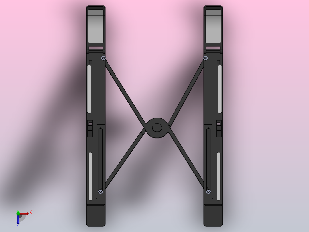 笔记本电脑支架802俯视图